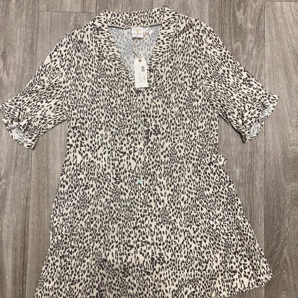 By Together - Ivory Leopard Dress